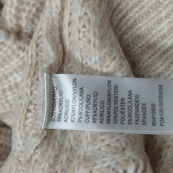 NEW! Democracy Sweater Cozy Knit Cardigan, Oat - Picture 12 of 16